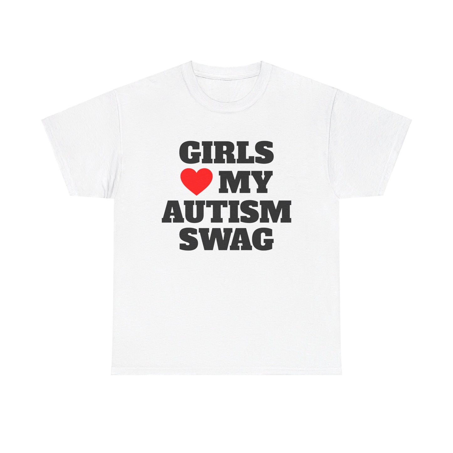 GIRLS HEART LOVE MY AUTISM SWAG SHIRT