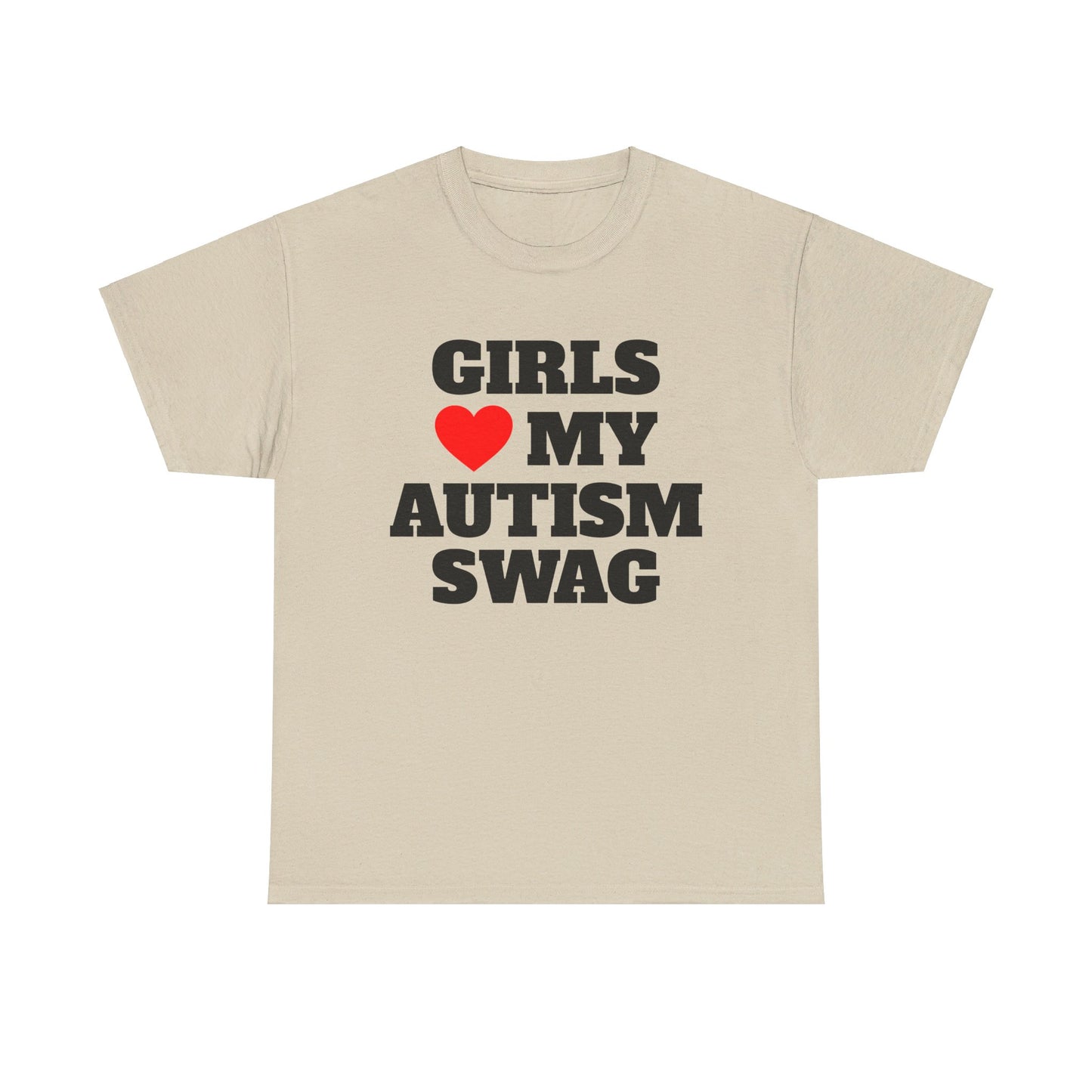 GIRLS HEART LOVE MY AUTISM SWAG SHIRT