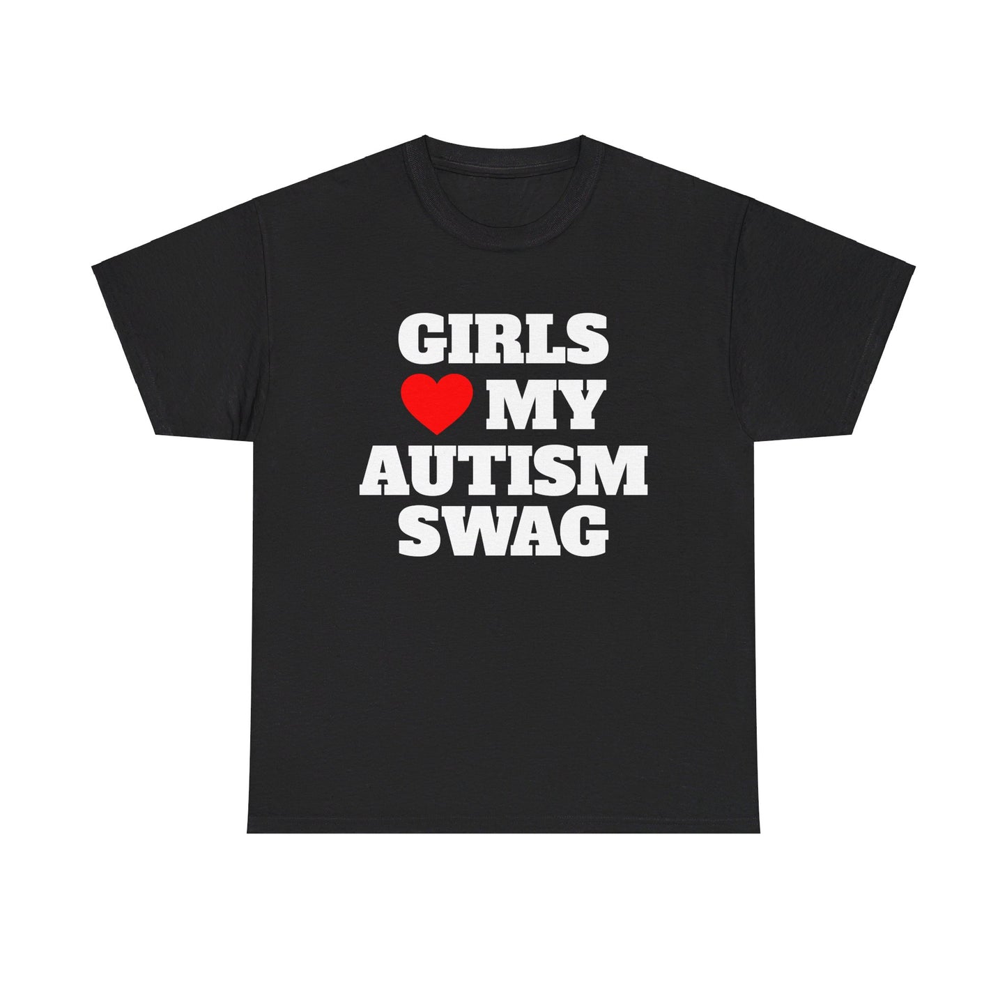 GIRLS HEART LOVE MY AUTISM SWAG SHIRT